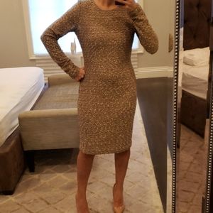 NWT WOMEN'S MARK&JAMES BADGLEY MISCHKA GOLD DRESS